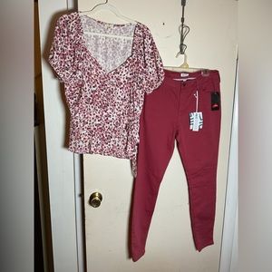 NWT….MARKET SPRUCE JEANS   SIZE 8. (TOP NO LONGER AVAILABLE)